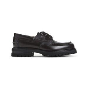 Churchs Moc Toe Black Calf Leather Shoes With Chunky Rubber Sole - NWT